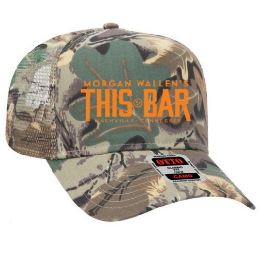 Morgan Wallen Camo w/ Orange Logo Hat