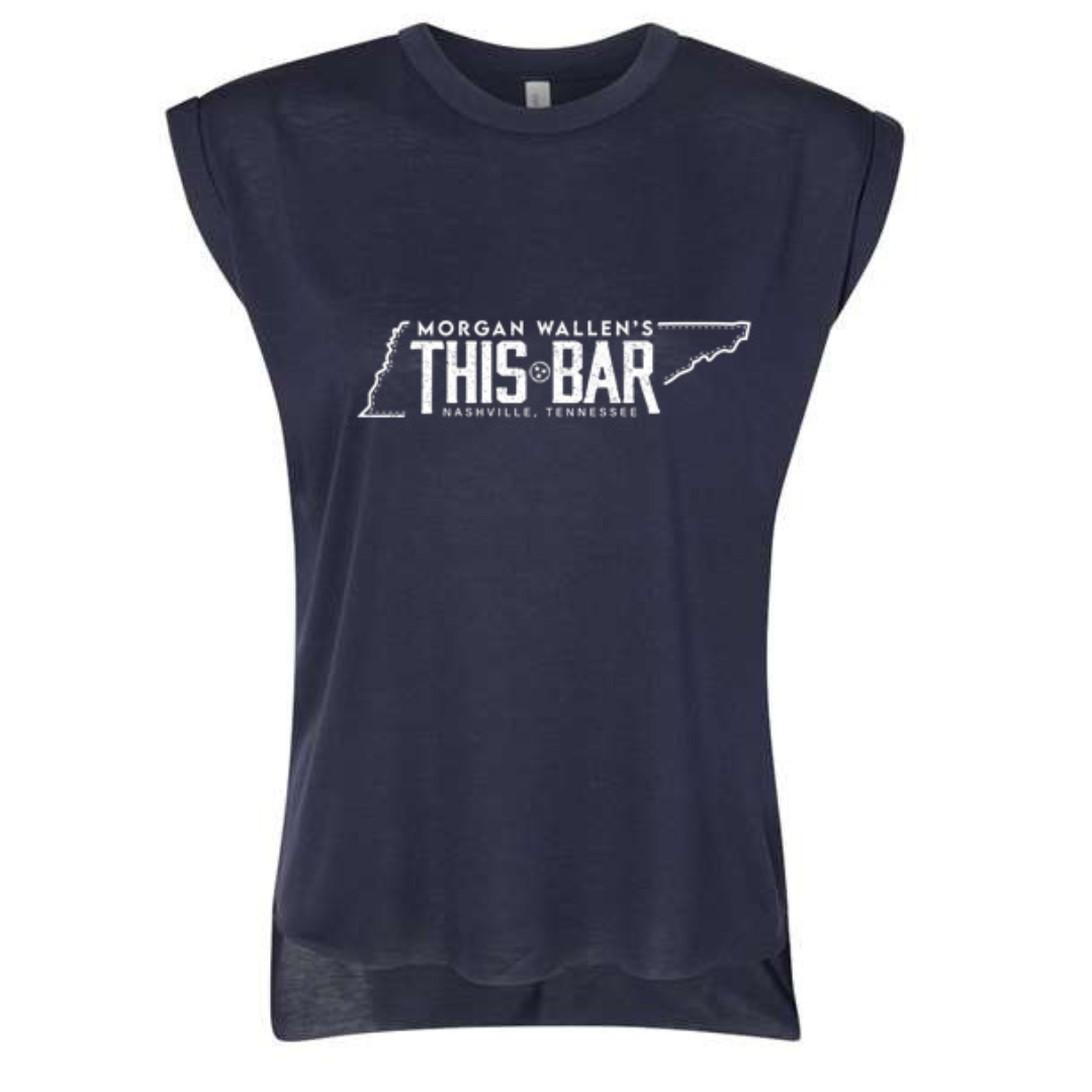 Morgan Wallen This Bar Navy Ladies Tee