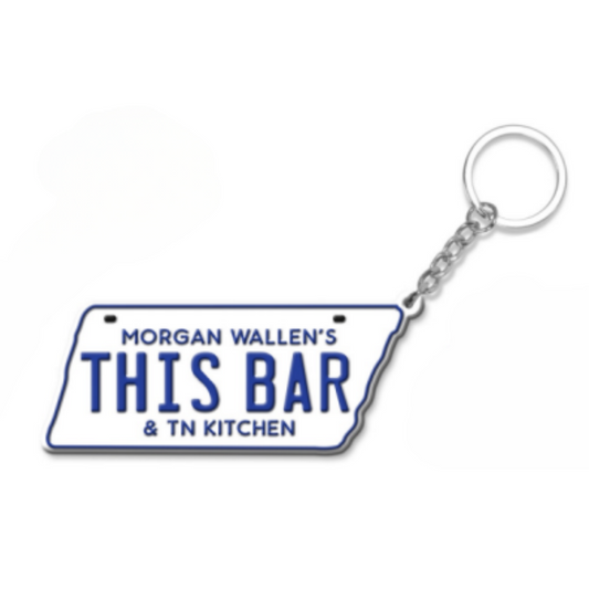 Morgan Wallen White Key Chain