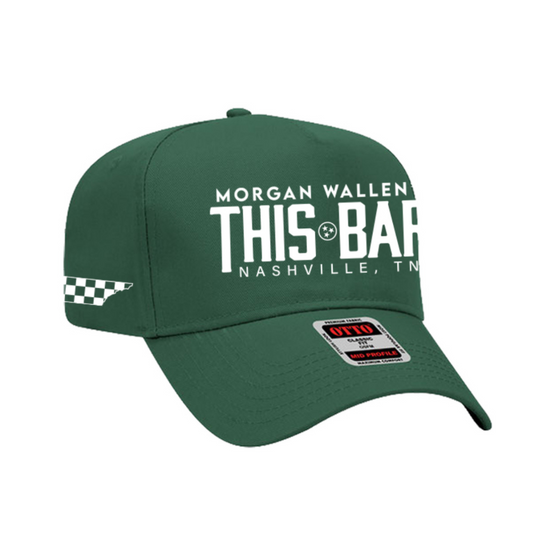 Green this Bar Checkered State Hat