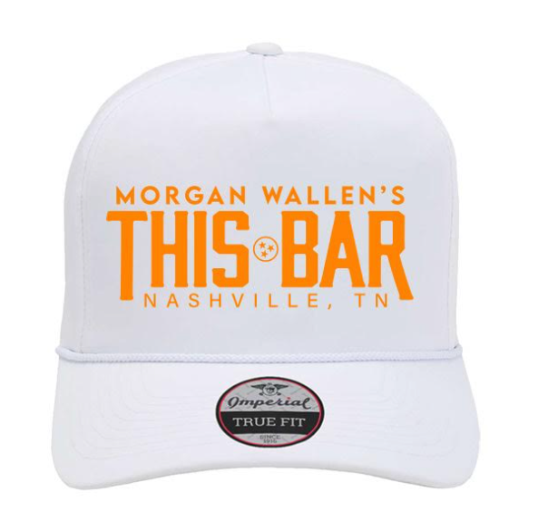 Morgan Wallen White Imperial Hat w/ Orange