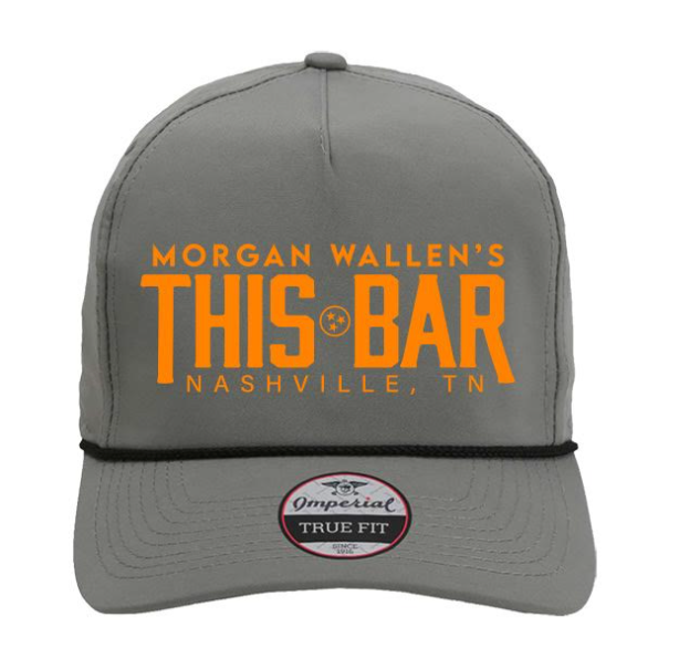 Morgan Wallen Grey Imperial Hat w/ Orange