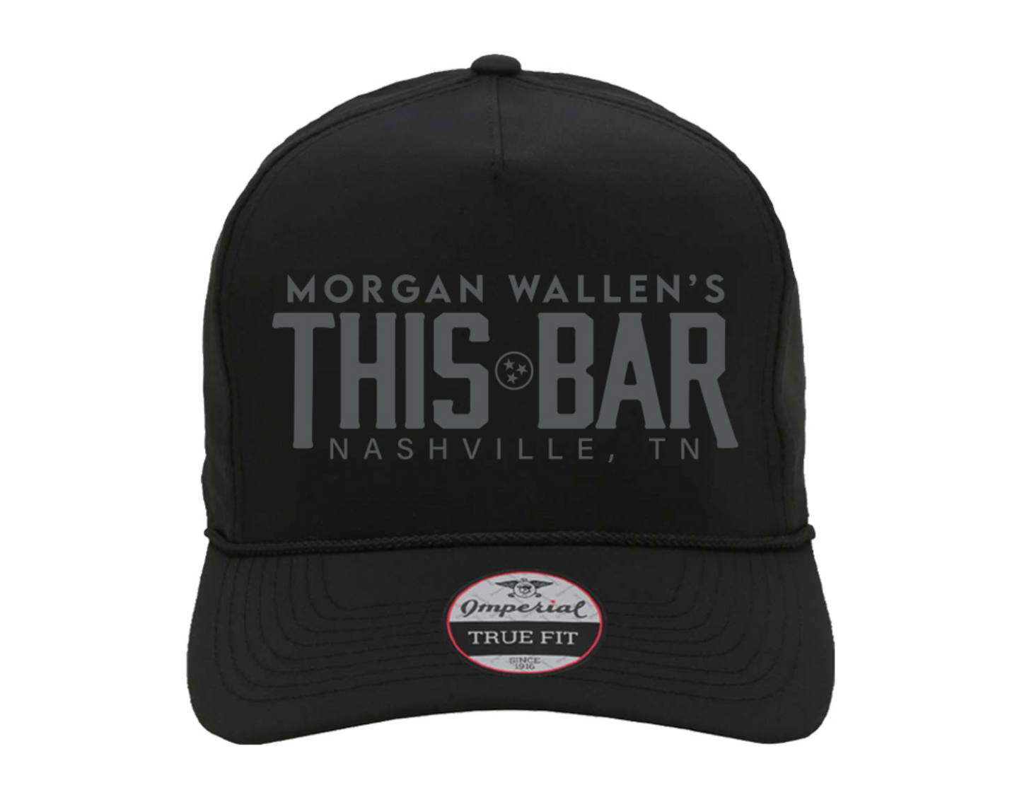 Morgan Wallen Black Imperial Hat w/ Black