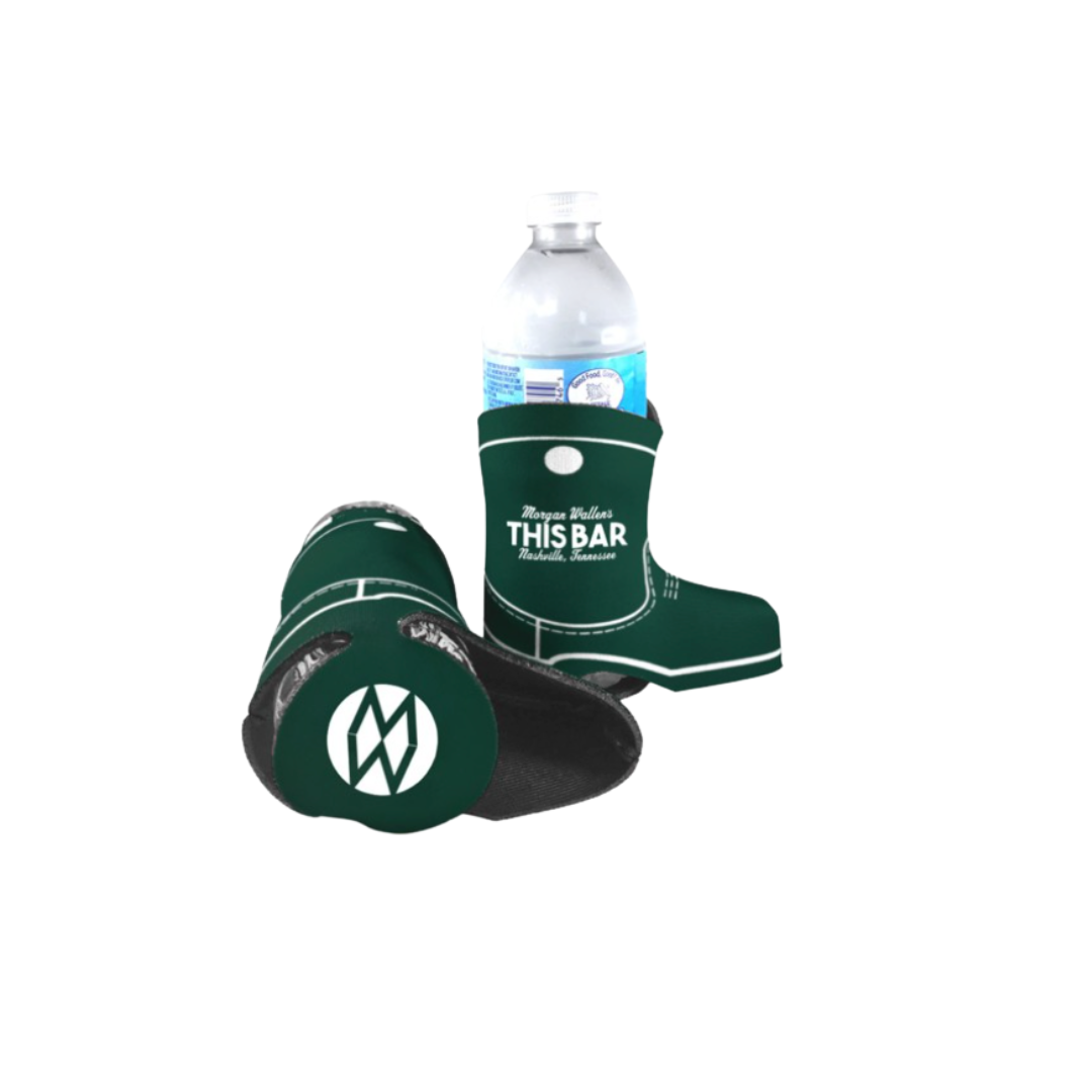 Morgan Wallen Green Boot Koozie